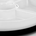 thumbnail image 2 of Gibson Elite Gracious Dinning 6 Piece Stoneware Sectional Serving Set with Revolving Wood Tray, 2 of 4