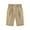 Khaki, variant on Girl Athletic Shorts Clearance Kids High Waisted Cotton Linen Shorts Elastic Waist Shorts with Pockets Summer Dressy Casual Cropped Pants