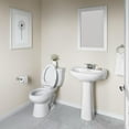 thumbnail image 4 of Proflo Pf4004 Lisbon Valley 24" Oval Vitreous China Pedestal Bathroom Sink - White, 4 of 7