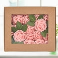 thumbnail image 2 of 25 Pcs Simulated Roses with Stems,Real Foam Roses Bulk Artificial Flowers,for DIY Wedding Bouquet Centerpiece Arrangement Party Baby Shower Home Decoration (Pink), 2 of 7