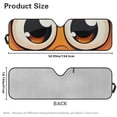 thumbnail image 7 of Yuyamidu Cute Eyes Windshield Sun Shade for Jeep Wrangler, Front Window Sunshade Compatible with Jeep Wrangler TJ JK JL & Gladiator JT 2/4 Door, 7 of 7