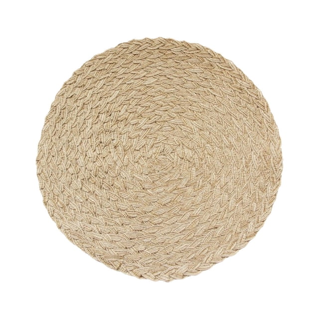 Xihbxyly Liquidación de ropa de mujer Almohadilla aislante para mesa de comedor ramio de hilo de algodón 18 cm, almohadilla antiescaldaduras tejida gruesa para el hogar