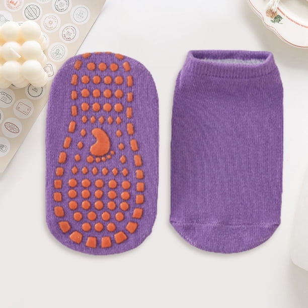 Calcetines tobilleros antideslizantes para padres e hijos, color sólido, cómodos para niños y adultos