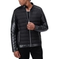 thumbnail image 5 of X RAY Jeans Moto Jacket with PU sleeves And Faux Shearling Lining, Black, S, 5 of 9
