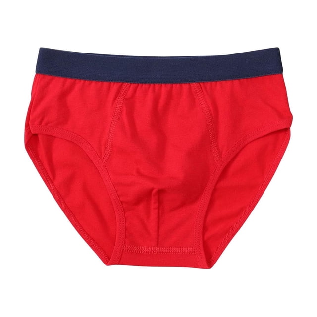 Boys' Briefs Underwear for Men Solid Color Breathable Cool Silk Cavalry Multipc