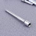 thumbnail image 4 of HLONK 4pcs Extension Bar Set 1/4 3/8 Drive Ratchet Socket Extender Hand Adjustment Tool Extension Socket Drive Hand Tool (Silver), 4 of 6