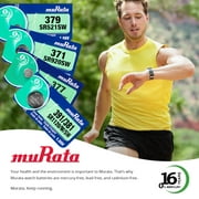 Murata 337 SR416SW Battery 1.55V Silver Oxide Watch Button Cell - Replaces Sony 337 (100 Batteries)