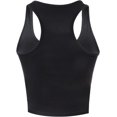 thumbnail image 4 of XINQIHANG 4 Pieces Women's Crop Tops Cotton Basic Tank Tops Racerback Sleeveless Sports Workout Crop Tank Tops, 4 of 7