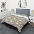 thumbnail image 3 of Designart 'Retro Abstract Design V' Mid-Century Modern Duvet Cover Set, 3 of 4