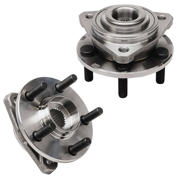 Detroit Axle - Front 2pc Wheel Bearing Hubs for Chrysler Cirrus Sebring Dodge Stratus Plymouth Breeze, 2 Wheel Bearing and Hubs Replacement