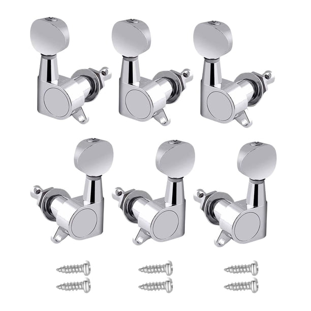 Clavijas de afinación de guitarra de 6 uds Sunnimix Argenta 3L3R