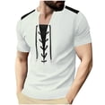 thumbnail image 2 of Men's Short Sleeve Henley Shirt Peach Shirt Lime Green Shirt Men Plain White Tshirt Men Tshirt Mens Short Sleeve Henley T Shirts, 2 of 9