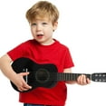 thumbnail image 4 of FONWILYO 1Set Music Enlightenment Black Wood Guitar Shaped Instrument for Beginners, 4 of 5