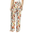 thumbnail image 6 of Pajama Pants Women, Squirrel Nuts Mushroom Sweatpants Soft Sleep Lounge Pants, Casual PJ Bottoms Pants with Pockets, 6 of 7