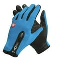 thumbnail image 1 of Men Women Windproof Zipper Touch Screen Gloves Ski Snow Motorcycle Warm Mittens, 1 of 8