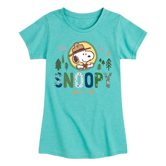 Peanuts - Ranger Snoopy  - Toddler And Youth Girls Short Sleeve Graphic T-Shirt