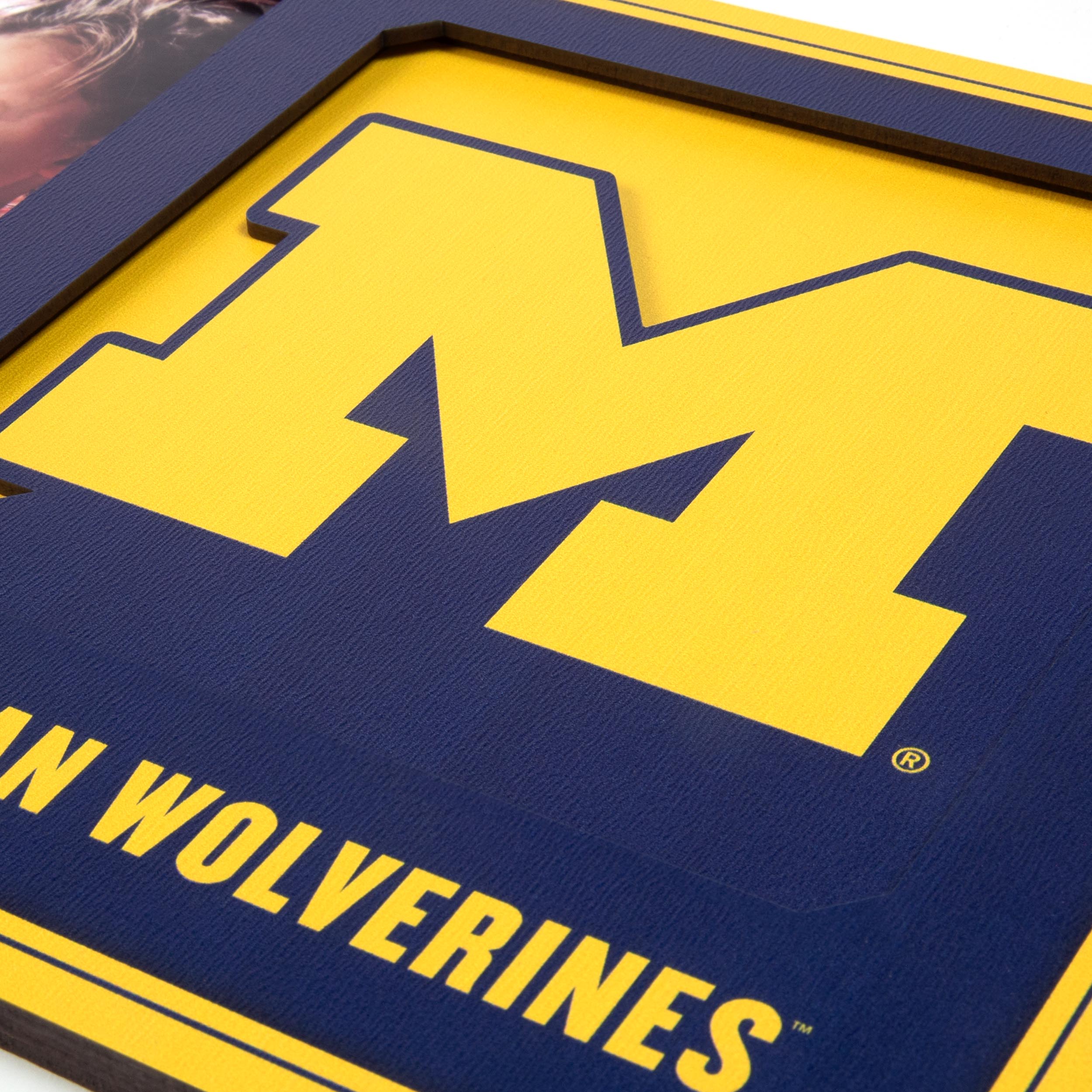 Michigan Wolverines 3D Logo Picture Frame