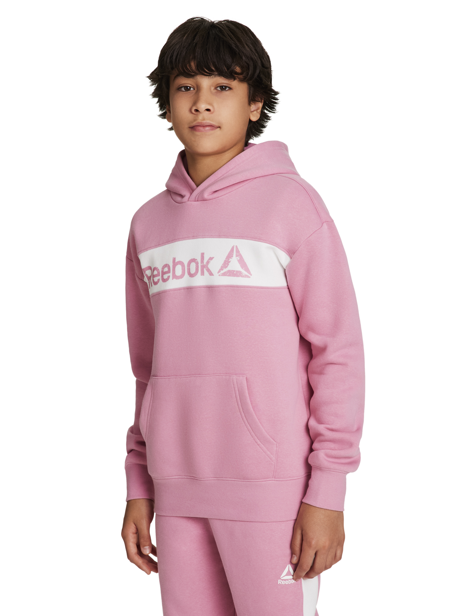 Reebok Boy's Colorblock Fleece Hoodie, Sizes 4-18