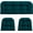 Dark Green, variant on Outdoor/Indoor All Weather Tufted Wicker Chair Cushions of 3 Pieces, 1 Loveseat and 2 U-Shape Waterproof Cushions for Patio Furniture,Wicker Loveseat,Bench-Yellow