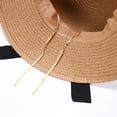 thumbnail image 6 of Ticikt Wide Brim Sun Hat for Beach Travel with Bow Detail Summer Hat,Color:Khaki, 6 of 7
