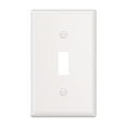 thumbnail image 2 of Hyper Tough Mid-Size Impact-Resistant White Wallplate with Color-Matched Screws, 2 of 7