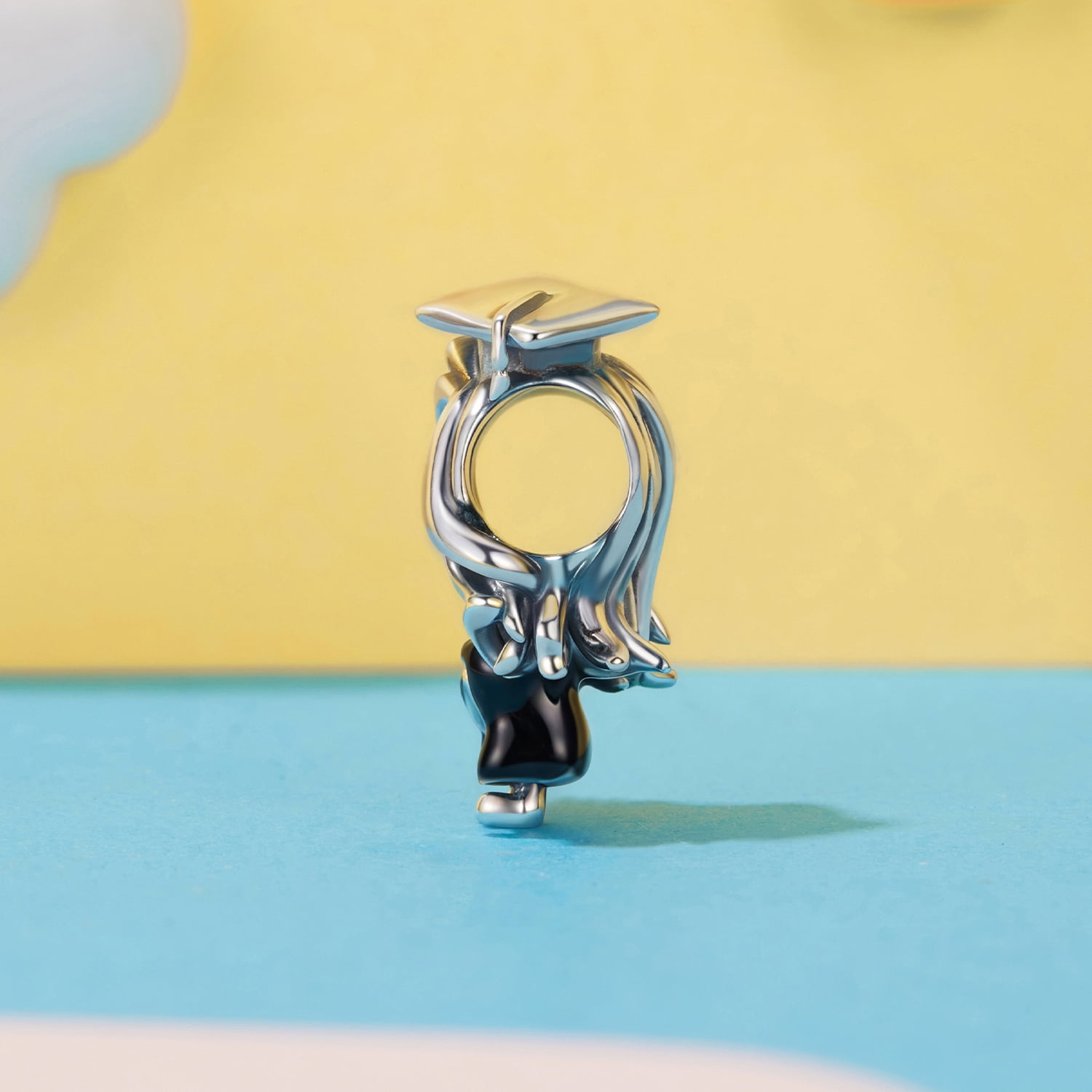 Graduation Charm 925 Sterling Silver Charm , Gift Box Packaging