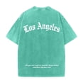 thumbnail image 6 of Men T Shirts Oversized Print Short Sleeve Soft Casual Retro Graphic Comfortable Fit Tee Mint Green XXXXXL, 6 of 6