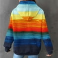 thumbnail image 6 of Ashirexll Womens Hoodies, Oversized Hoodies for Women, Casual Matching Color Striped Long Sleeve Drawstring Hooded Sweatshirts Pullover, 6 of 6