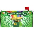 thumbnail image 6 of Rainbow Flags St. Patricks Day Spring Mailbox Covers Magnetic Letter Post Box Cover Mail Wraps Garden Decorations Large Size 25.5 X 21 in, 6 of 7