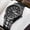 Digital Gun Men's Style, variant on Men's Watch Men's Luminous Waterproof Quartz Watch Automatic Movement Luminous Waterproof Calendar Watch Men's Large Digital Elderly Watch Large Display Wristwatch