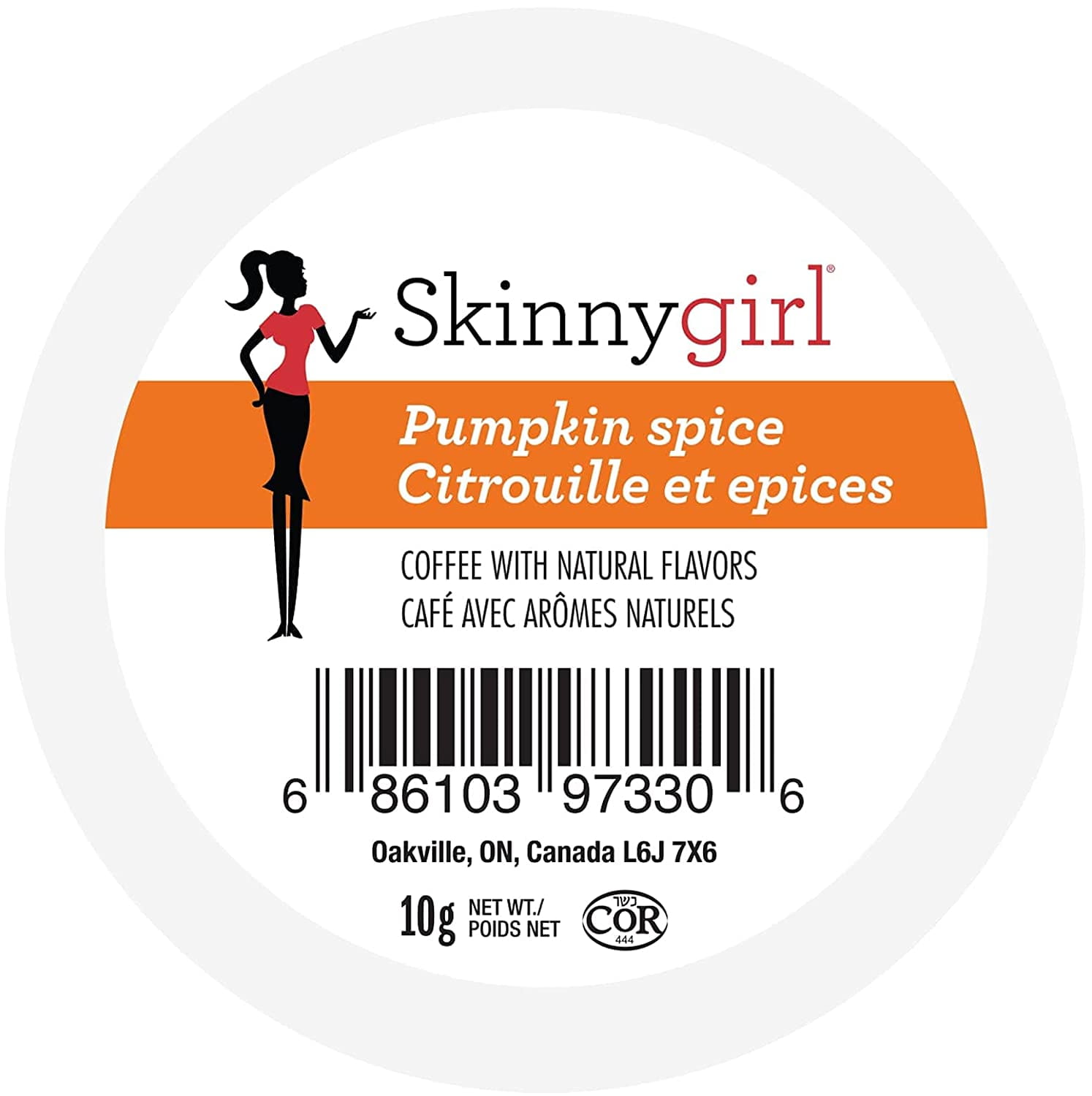 Skinnygirl Flavored Coffee Pods, Pumpkin Spice Coffee, Single Serve Coffee for Keurig K Cups Machines, Hot or Iced Coffee, Medium Roast Coffee In Recyclable Pods, 24 Count
