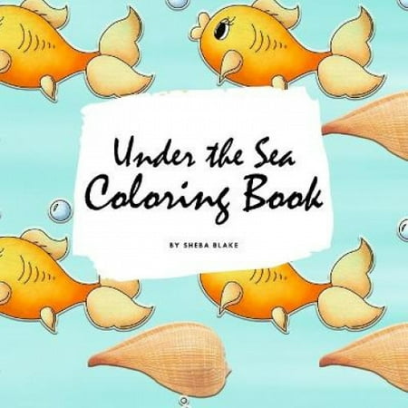 Under the Sea Coloring Book for Children (8.5x8.5 Coloring Book