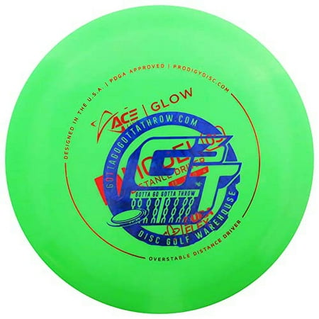 Prodigy Discs Factory Second Ace Line Glow DuraFlex D Model OS Distance Driver Golf Disc [Colors and Hot Stamps Will Vary] - 170-175g