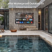 Sylvox 55 Smart Outdoor TV, 4K Uhd 1000nits with Dobly Atmos, Google TV with Voice remote, IP56 Waterproof,Google cast,Patial Sun,Deck Pro 3.0