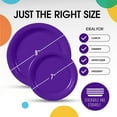 thumbnail image 2 of Exquisite Purple Disposable Heavy Duty Paper Plates, 7 and 9 Inch, 200 Count, 350 GSM, 2 of 5