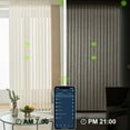 thumbnail image 6 of Yoolax Motorized Vertical Blind Smart Vertical Window Blinds Light Filtering Remote Control Blinds with Wifi Hardwire Motor for Sliding Glass Door(Half Shading Linen Beige,66"W x 72"H), 6 of 7
