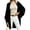 Black, variant on Open Front Batwing Sleeve Long Cardigan Loose Sweaters