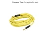 thumbnail image 4 of Cable para Guitarra Instrumento Unique Bargains 19,69 Pies 1/4 Pulgadas a 1/4 Pulgadas Amarillo, 4 of 5