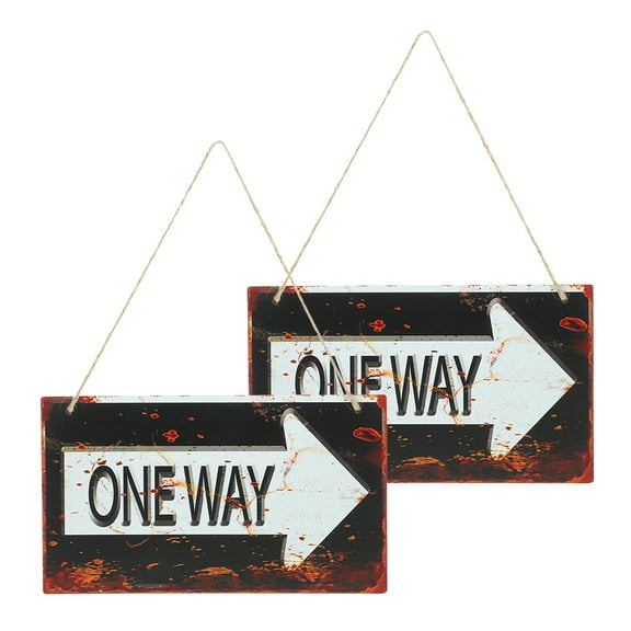 FRCOLOR  2 Pcs Hanging Arrow Sign for Signs Vehicles Wall Decoration