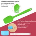 thumbnail image 3 of 3pcs Kitchen Silicone Spatula Set Heat Resistant Rubber Turner Scraper Cooking Baking Utensils Green, 3 of 7