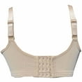thumbnail image 3 of BIMEI Women Mastectomy Bra Breast Prosthesis with Pockets Wirefree Comfort Everyday Bra H24,Beige,38A/B/C, 3 of 7