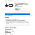 thumbnail image 2 of Rear Differential Ring and Pinion - Compatible with 2002 - 2012 Jeep Liberty 2003 2004 2005 2006 2007 2008 2009 2010 2011, 2 of 2