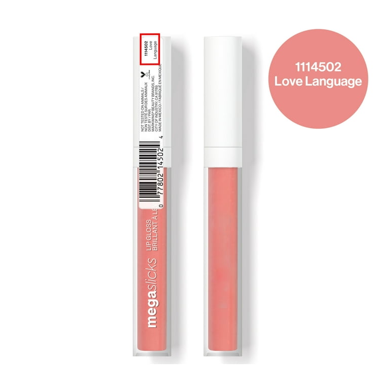 Wet n Wild Mega Slicks Lip Gloss - Love Language, Intense Shine