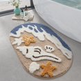 thumbnail image 1 of Alfombra de baño Rug LUMI Beach, antideslizante, suave, 56 x 86 cm, 1 of 9