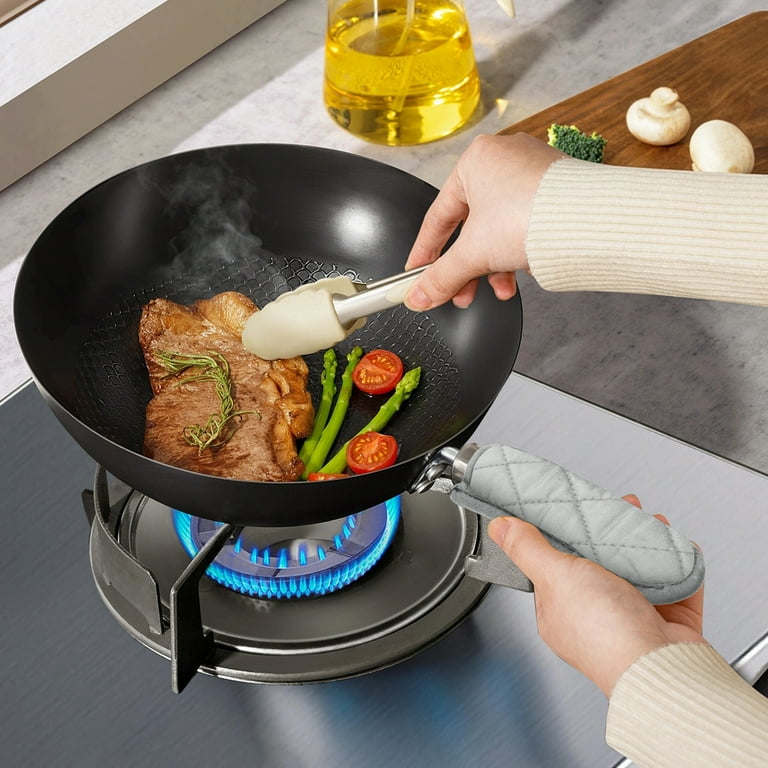 EEEkit 4pcs Cotton Skillet Handle Covers, Heat Resistant Pot