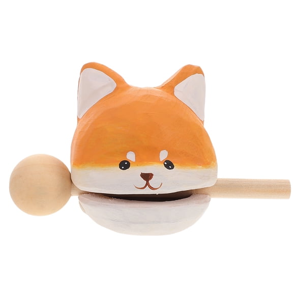 OULII Temple Block Instrument Orange Wood For Stress Relief Decoration 1 PCS