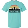 thumbnail image 3 of Inktastic Indianapolis Indiana Skyline Retro T-Shirt, 3 of 5