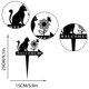 thumbnail image 5 of Estaca de arte de metal para jardín al aire libre | Decoración de silueta de animal y letra de hierro | Diseño hueco resistente a la intemperie | Enchufe de tierra fácil | 1 Pieza de Adorno de, 5 of 6