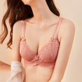 thumbnail image 4 of Gibobby Ropa sexy de mujer para sexo Conjunto De Lencería Erótica Ropa Interior Sexy para Mujeres Encaje Mujeres Lencería Cuello en V Ropa de Dormir(Rosa, 85C), 4 of 5