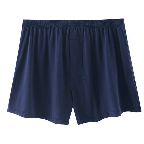 TSADFHJI Manmade Underwear Men Mens Flat Slim Breathable Underwear Pants Fashionable Sports Casual Sports Boxers with Close Fitting L Navy